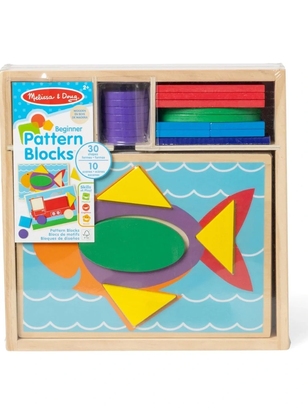 Melissa & Doug wooden pattern blocks puzzles